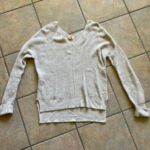 Cream waffle sweater size small